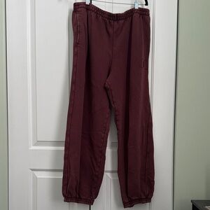 Free People Movement Maroon Sweatpants
